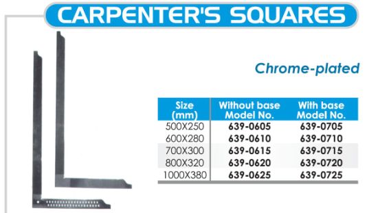 Chrome Plated Carpenter′s Squares